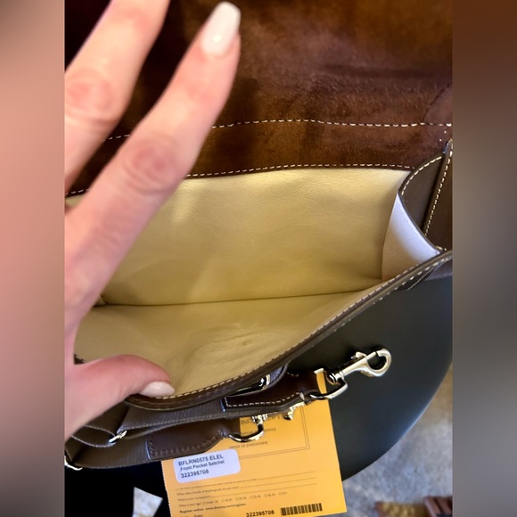 Dooney and Bourke Florentine Toscana Front Pocket Satchel NWT, Elephant color - Picture 7 of 12